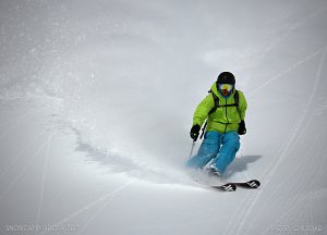 Ski snowboard action outdoor 